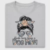 Dog Mom Messy Bun DTF Transfer