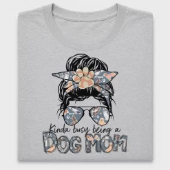 Dog Mom Messy Bun DTF Transfer