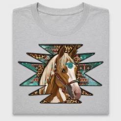 Western Aztec Horse DTF Transfer