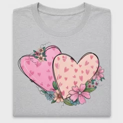 Floral Heart DTF Transfer Design