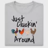 Just Cluckin' Around Chicken DTF Transfer