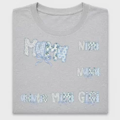 Mama Floral Blue Bow DTF Transfer