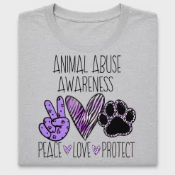 Animal Abuse Awareness DTF Transfer