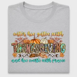 Enter His Gates Thanksgiving DTF Transfer