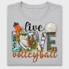 Love Volleyball DTF Transfer Design