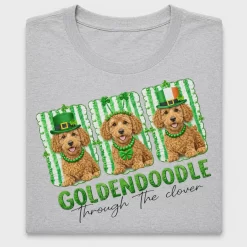 St Patrick's Day Goldendoodle DTF Transfer