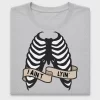 Skeleton Ribcage "I Ain't Lyin'" DTF Transfer