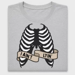Skeleton Ribcage "I Ain't Lyin'" DTF Transfer