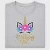 Unicorn Birthday Girl DTF Transfer