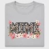 Leopard Floral Mama DTF Transfer