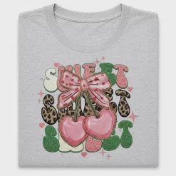 Y2K Cherry Heart Leopard DTF Transfer