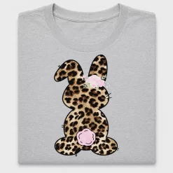 Leopard Bunny Floral DTF Transfer