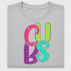 Neon Cubs Retro DTF Transfer