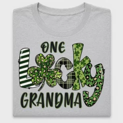 One Lucky Grandma DTF Transfer