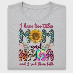 Mom and Nana Sunflower DTF Transfer