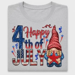 Happy 4th of July Gnome DTF Transfer