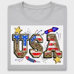 Fourth of July USA DTF Transfer