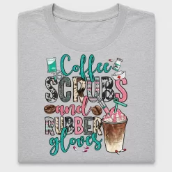 Coffee Scrubs and Rubber Gloves DTF Transfer