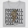 Football Mom Leopard Bolt DTF Transfer