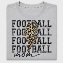 Football Mom Leopard Bolt DTF Transfer