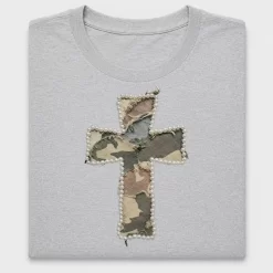 Camo Patchwork Cross DTF Transfer