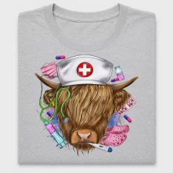 Nurse Cow Highland DTF Transfer
