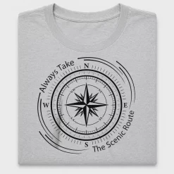 Scenic Route Compass DTF Transfer