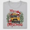 Merry Christmas School Bus DTF Transfer