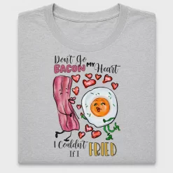 Bacon My Heart Fried Egg DTF Transfer