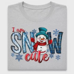 Retro Snowman Winter I Am Snow Cute DTF Transfer