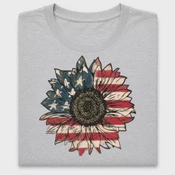 Patriotic Sunflower DTF Transfer