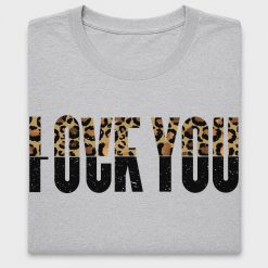 Leopard Love You DTF Transfer