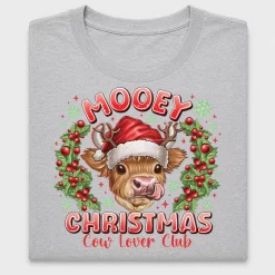 Mooey Christmas Cow Lover Club DTF Transfer