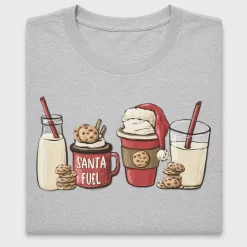 Santa Fuel Christmas Coffee DTF Transfer