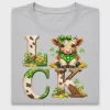 Watercolor Highland Cow Luck DTF Transfer