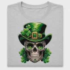 St Patricks Day Sugar Skull DTF Transfer