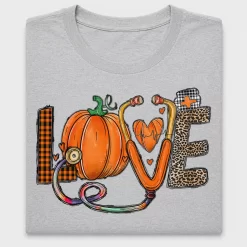 Nurse Stethoscope Pumpkin Love DTF Transfer