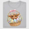 Easter Highland Cow Floral DTF Transfer