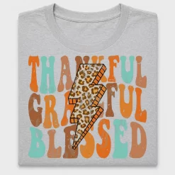 Retro Thankful Grateful Blessed DTF Transfer