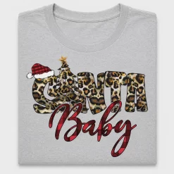 Santa Baby Leopard Christmas DTF Transfer