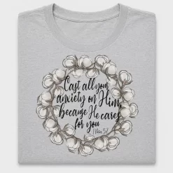 Cotton Wreath Bible Verse DTF Transfer