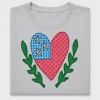 Patriotic Heart Cactus DTF Transfer