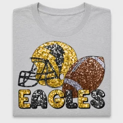 Eagles Football Sequin DTF Transfer