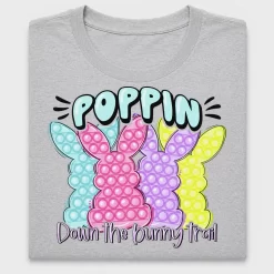 Poppin Down The Bunny Trail DTF Transfer