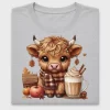 Fall Highland Cow DTF Transfer