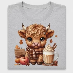 Fall Highland Cow DTF Transfer