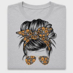 Halloween Messy Bun Mom DTF Transfer