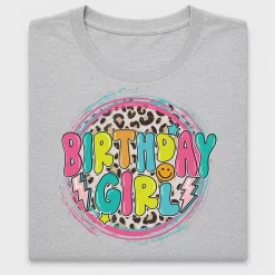 Birthday Girl Leopard DTF Transfer