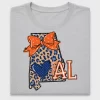 Alabama Leopard Heart DTF Transfer