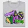 Mardi Gras Heart DTF Transfer